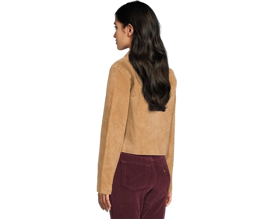 Blank NYC Real Suede укороченный блейзер из мягкой замши