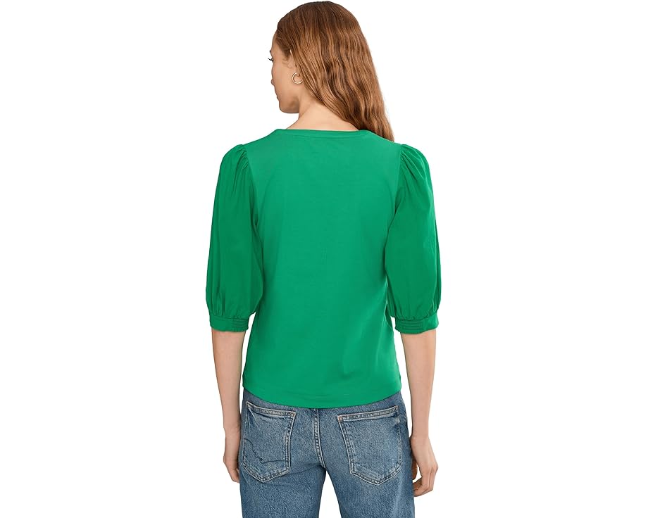 Топ Ronson Knit Top от Lilly Pulitzer с манжетами-буфами и застежкой на пуговицах