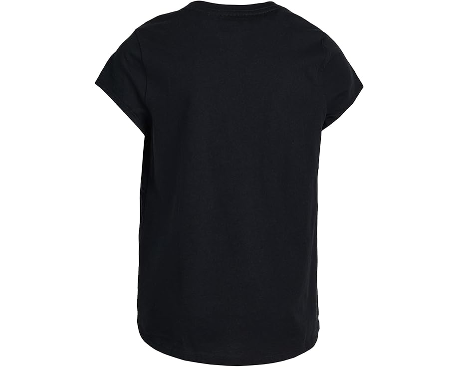 Футболка adidas Kids Essential Heather с принтом и удлиненным подолом