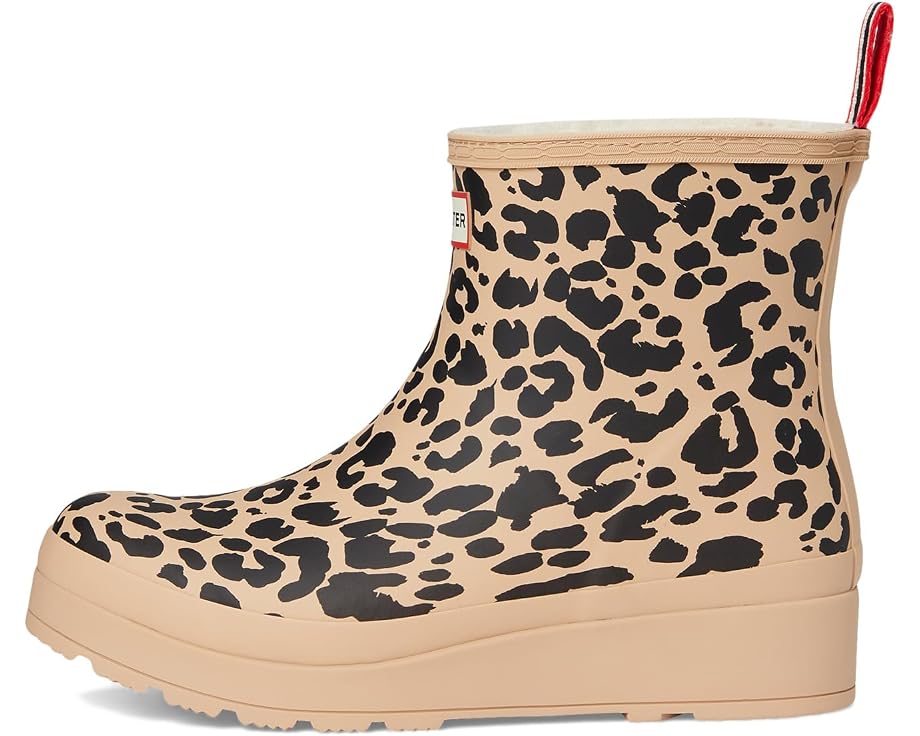 Утепленные короткие сапоги Play Short Insulated от Hunter цвет Medium Natural Leopard