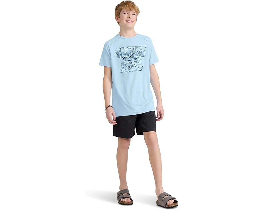 Hurley Kids рашгард Fish Run с защитой UPF 50+ для детей