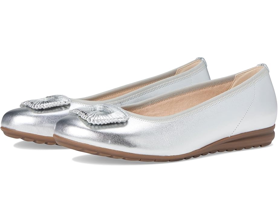 Балетки Gabor 62.623 из кожи на плоской подошве с резиновой подметкой