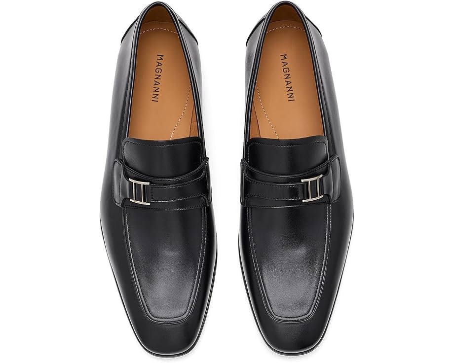 Черные лоферы Magnanni Tazz Side Bit с металлической вставкой