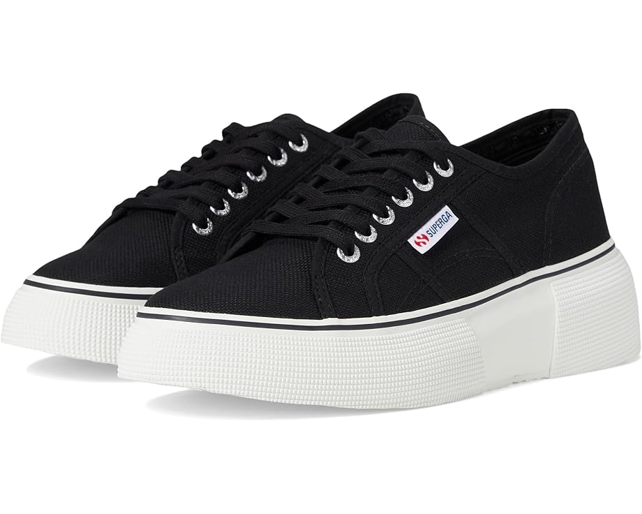 Кроссовки Superga 2287 Bubble Line на платформе с круглым носком