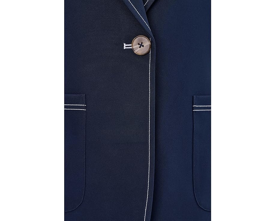 Блейзер Sleek Stretch Accent Stitch с контрастной строчкой и одним пуговицей NIC+ZOE