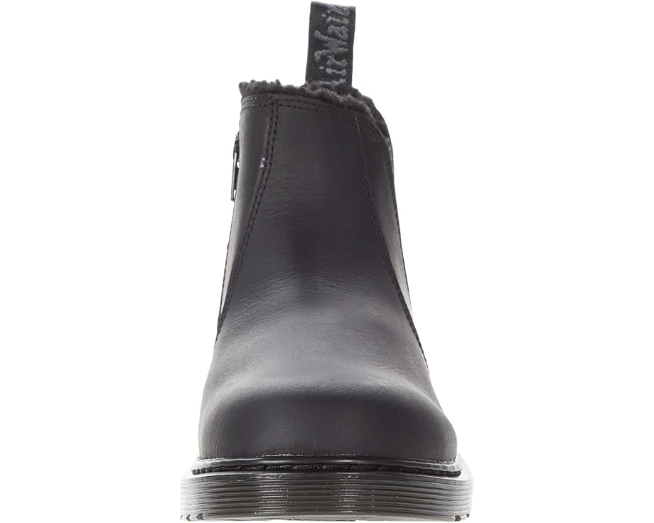 Dr. Martens 2976 Leonore Mono кожаные челси ботинки для детей с подкладкой из шерпы