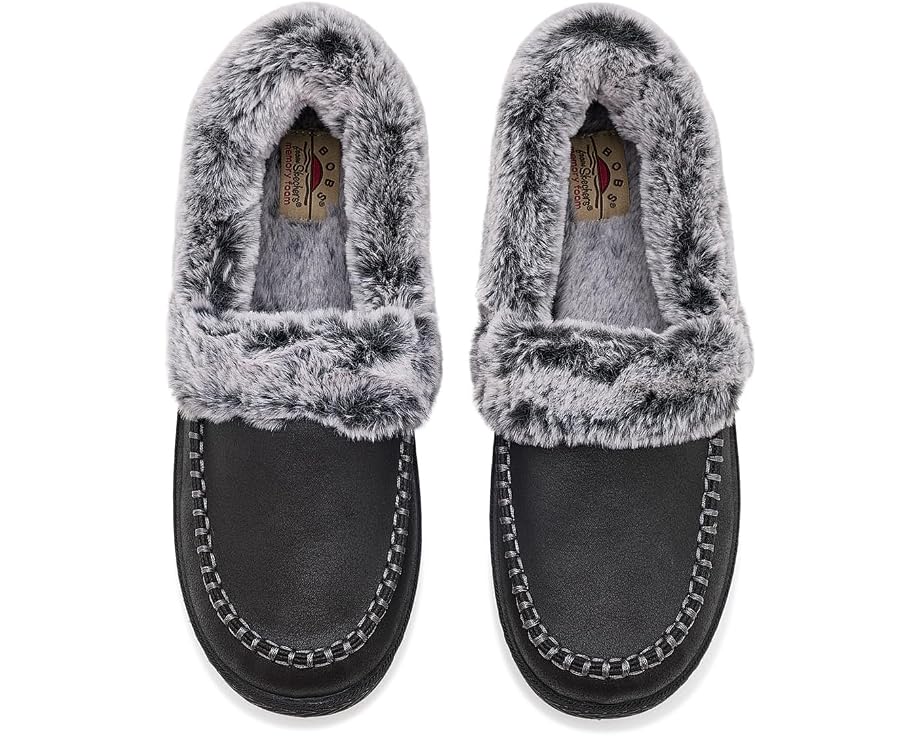 BOBS Cozy Kiss Scuff с меховым воротником и стелькой Memory Foam