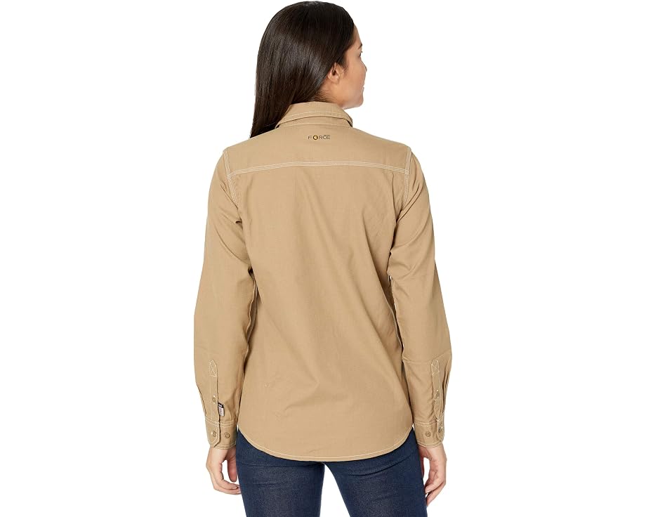 Огнестойкая рубашка Carhartt Force свободного кроя с длинным рукавом