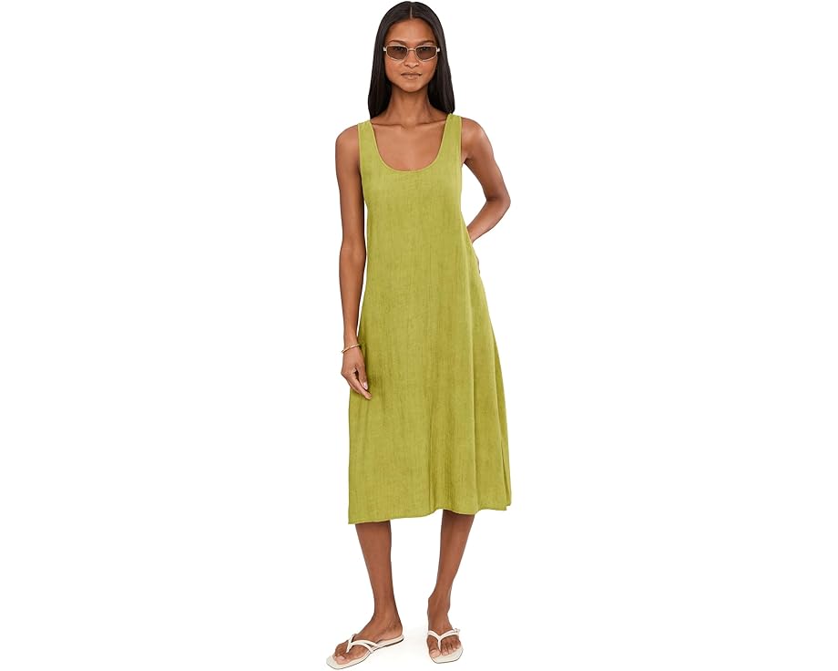 Платье Natori Terra Foil Crinkle Scoop Neck из фольгированной ткани