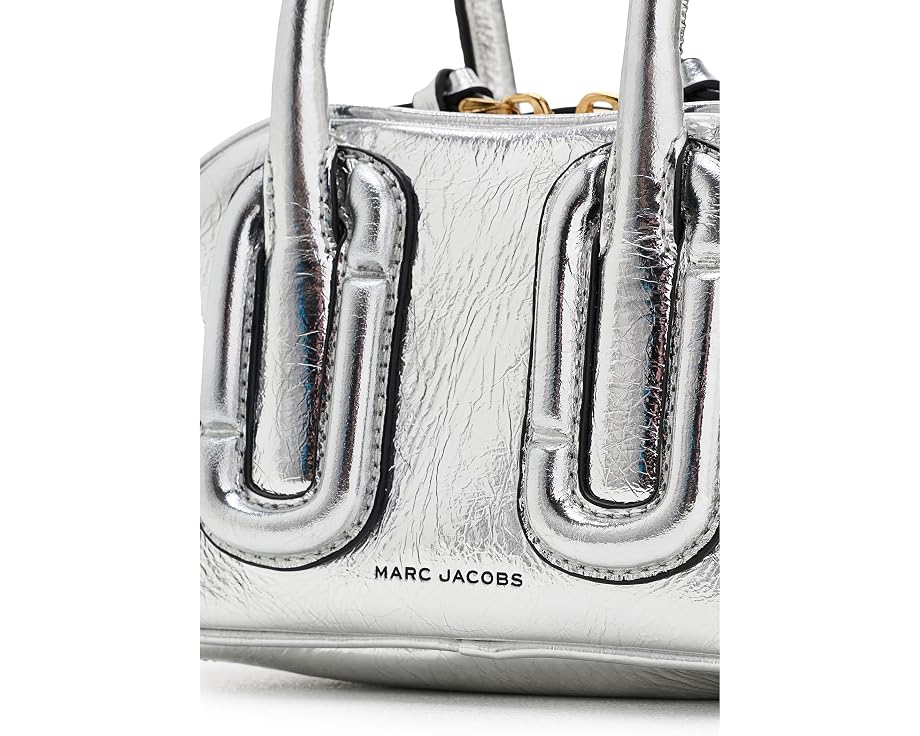 Babe Mini Top-Handle In Metallic Leather