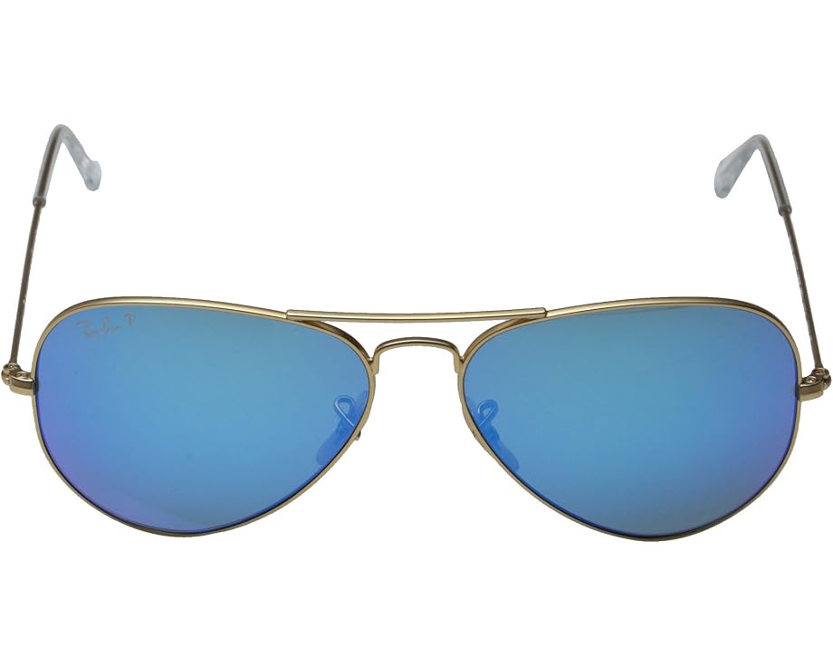 Ray-Ban RB3025 Aviator с зеркальными линзами Gold/Blue