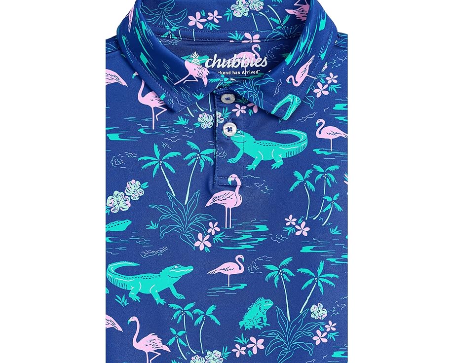 Детское поло Chubbies Kids Lil Swamp And Circumstance с принтом