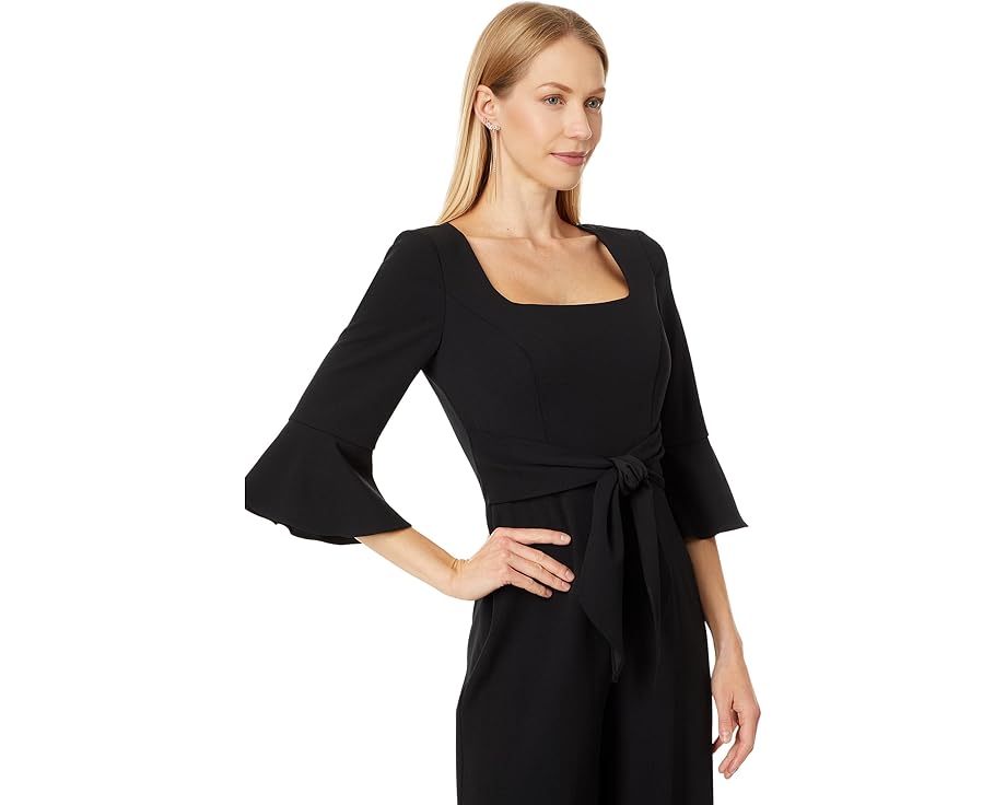 Комбинезон Adrianna Papell из крепового трикотажа с запахом и поясом