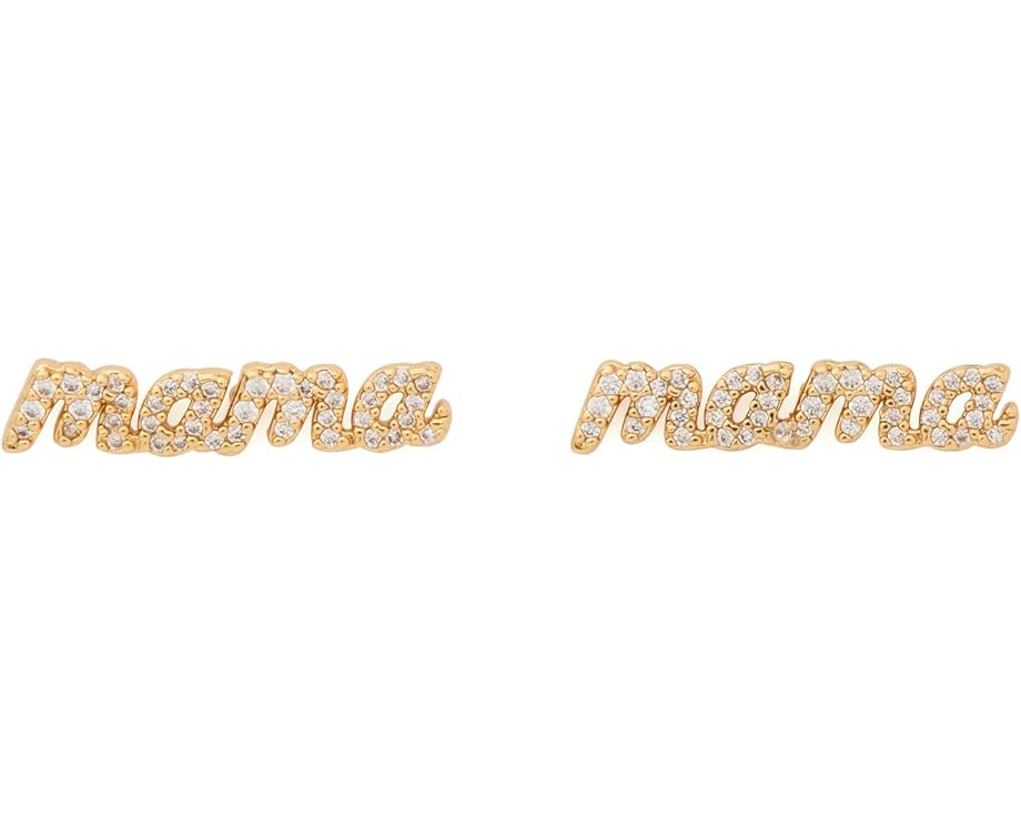Серьги Mama Pave Studs с россыпью кубического циркония