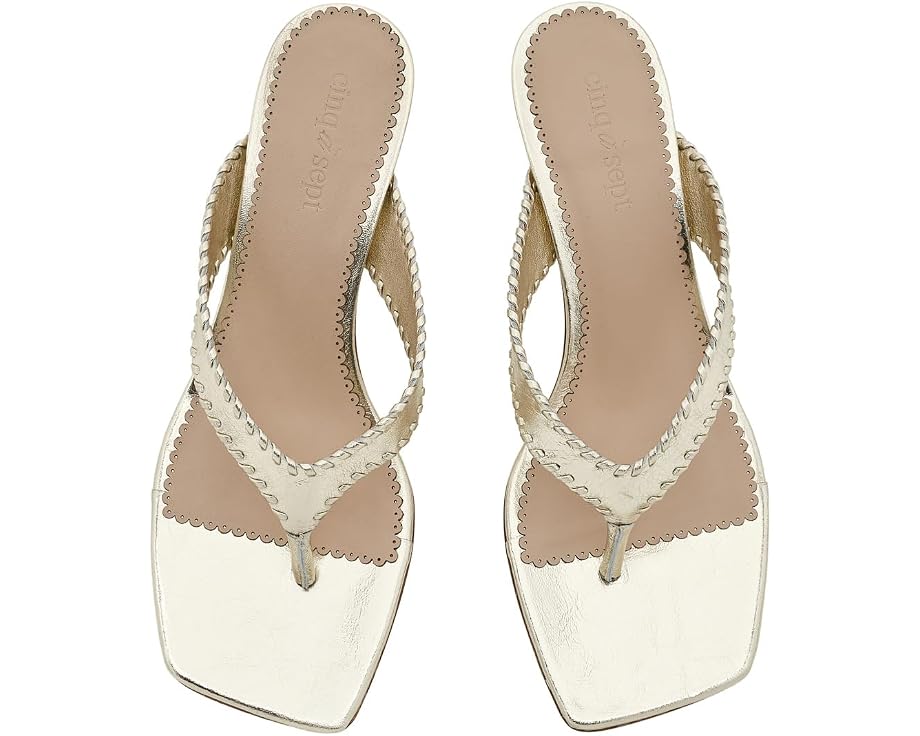 Босоножки Frankie Metallic на каблуке-рюмочке Cinq à Sept