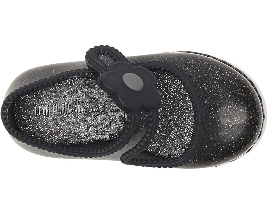 Балетки Hip Ballerina с аппликацией цветка и липучкой Mini Melissa