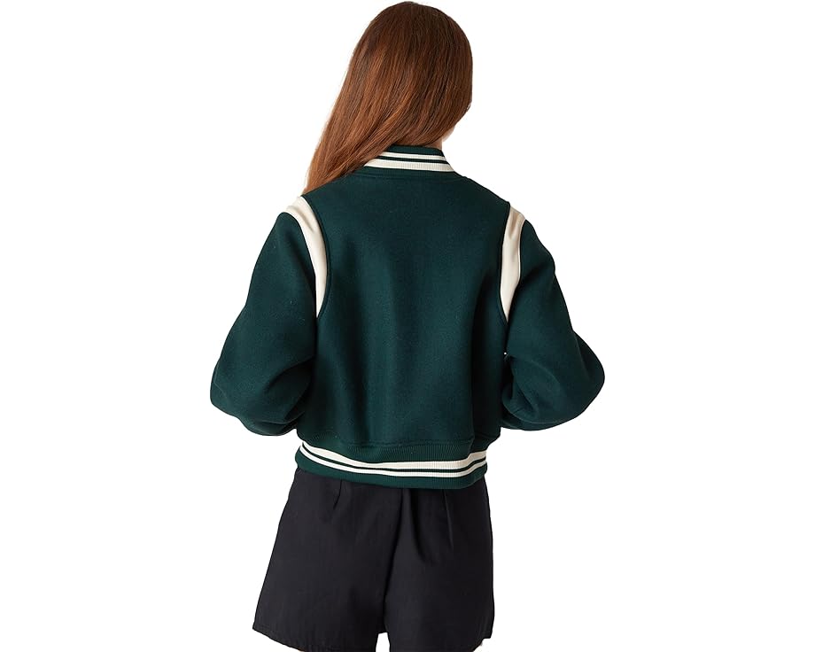 Куртка-бомбер Woven Varsity от Blank NYC с вязаными манжетами