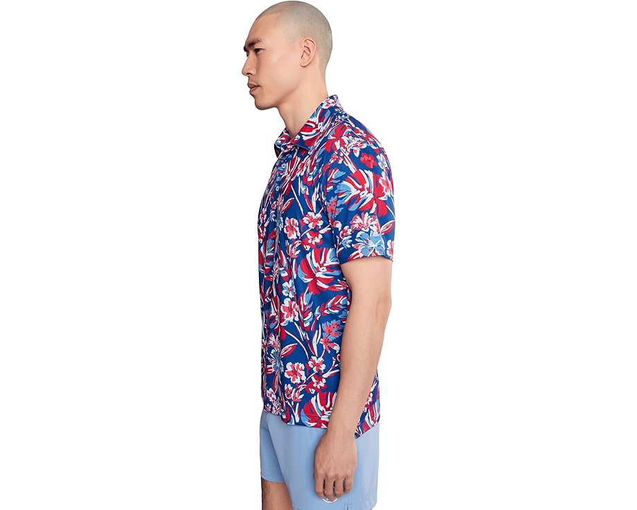Поло Chubbies The Star Spangled Bloom с ярким флоральным принтом