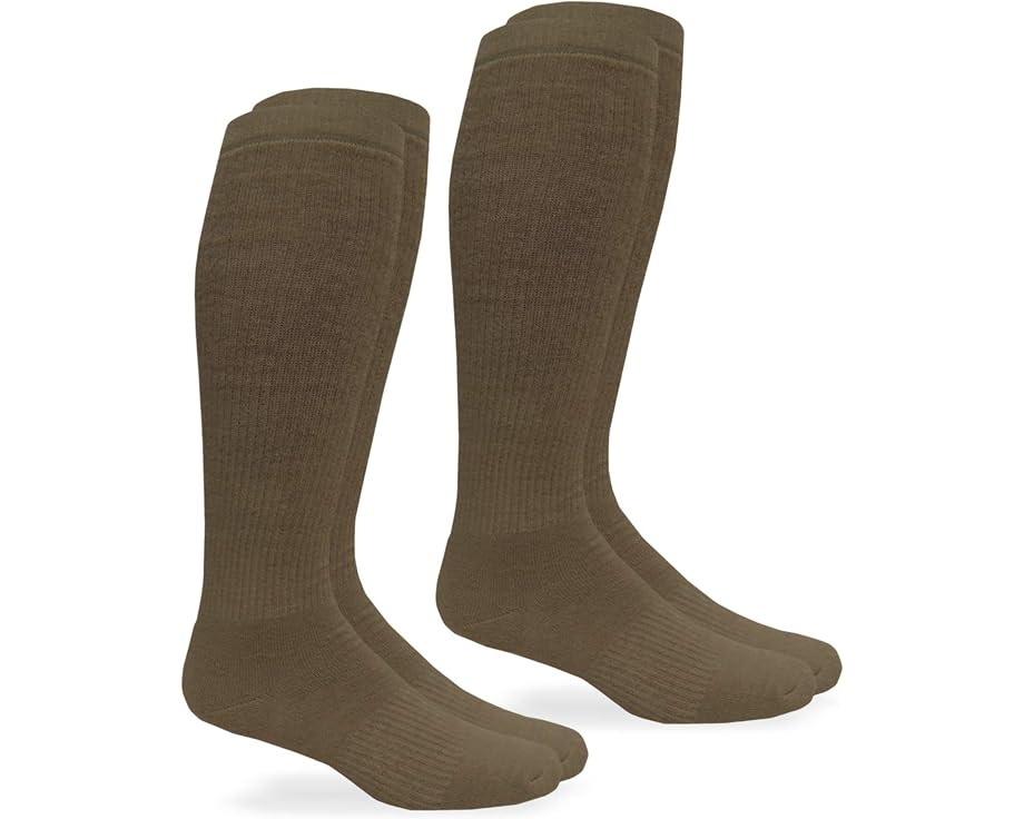 Mens Women's Unisex Military Ultra-dri Tactical Over the Calf Boot Socks 2 Pack