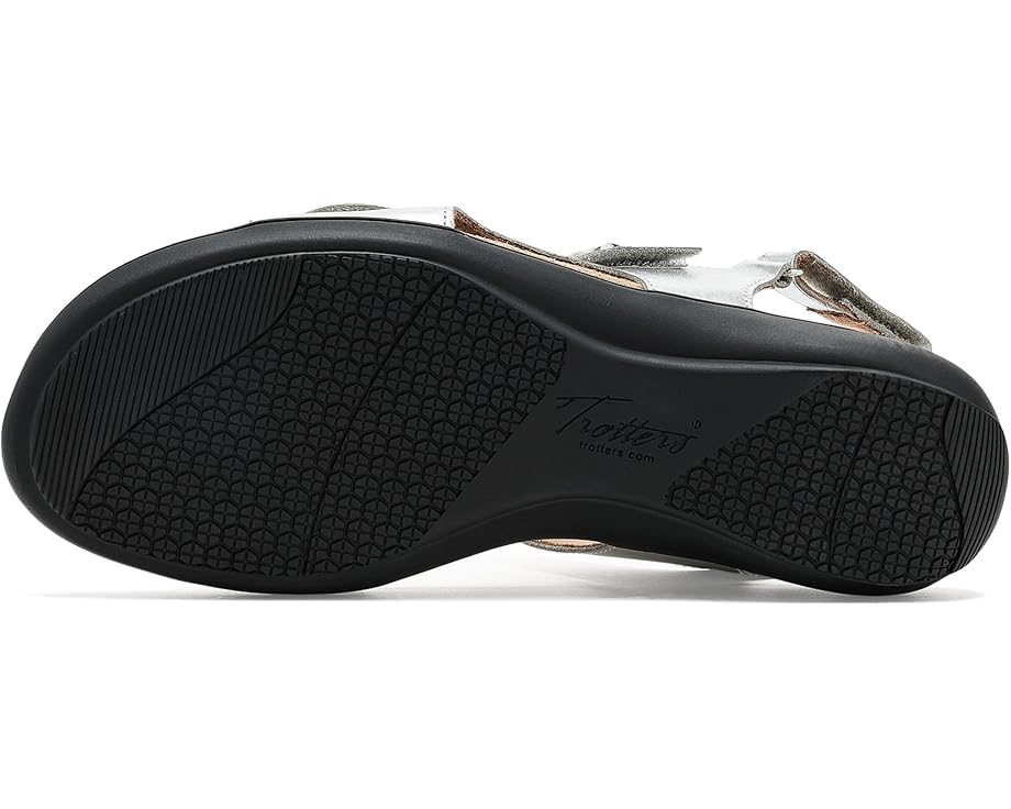 Сандалии Romi Metallic от Trotters на липучках с декором