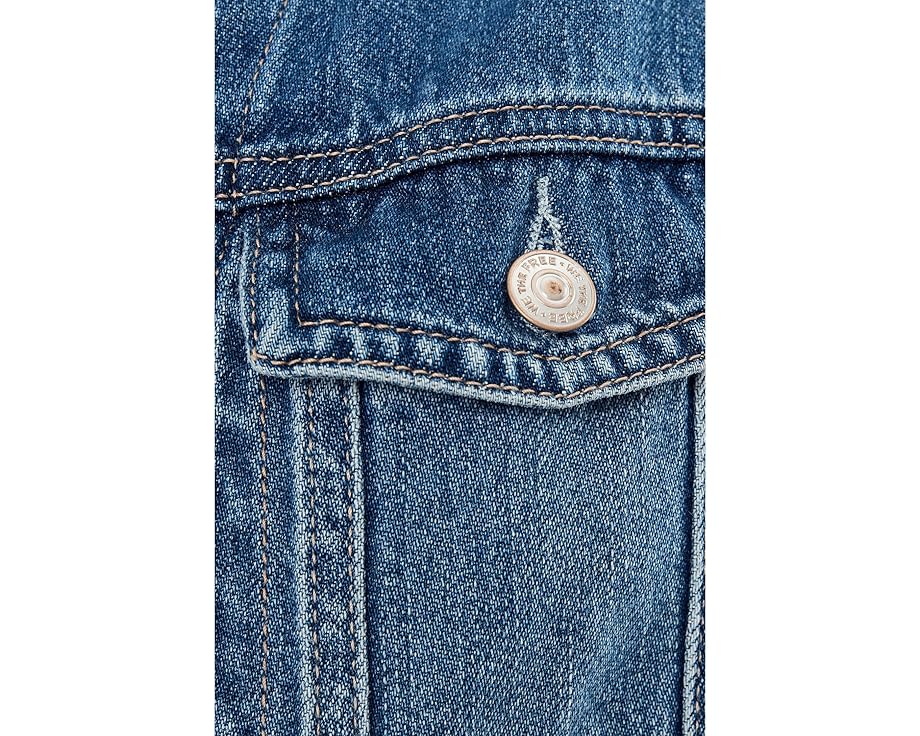 Комбинезон Free People All You Need Denim Covera из денима без рукавов