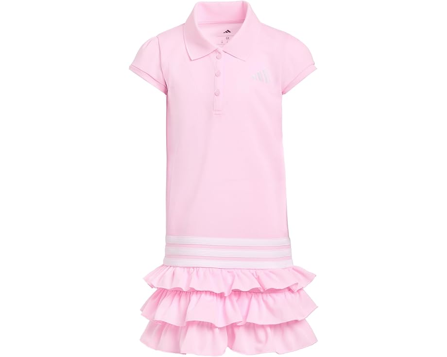 Детское платье adidas Kids с воротником-поло и рюшами