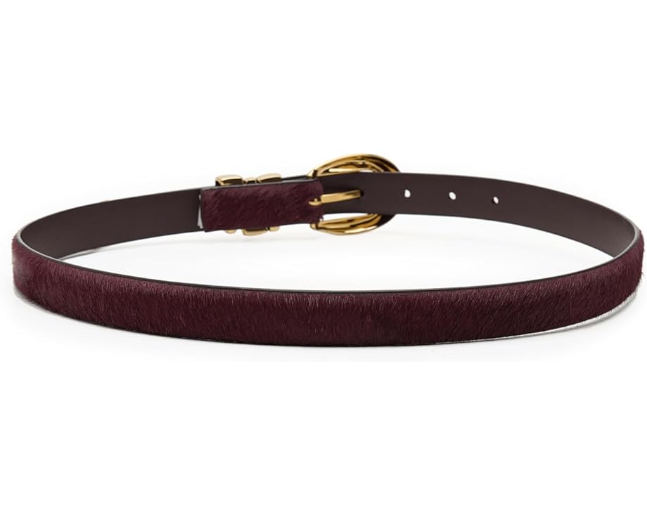 Ремень Madewell с тремя металлическими шлевками из кожи теленка