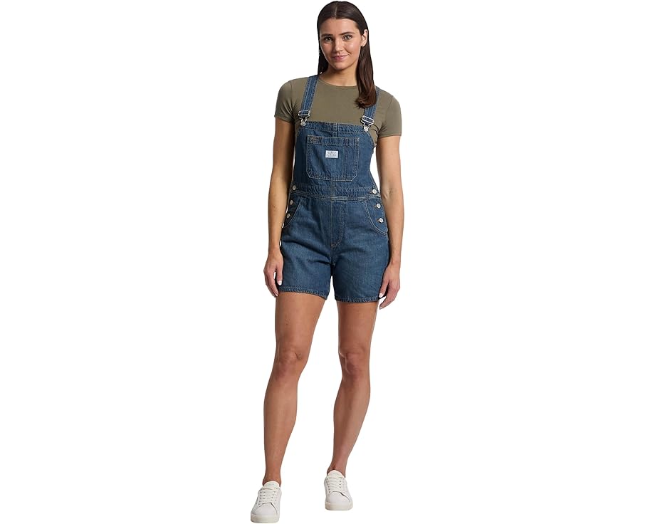 Комбинезон-шорты Levi's® Premium Utility с регулируемыми подтяжками и карманами