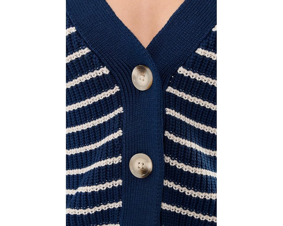 Eberjey кардиган Coastal Cotton Cardi из хлопка с отделкой в полоску