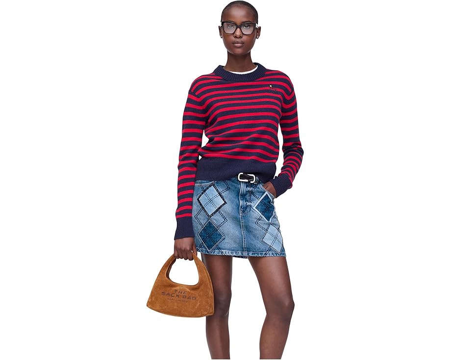 Мини-сумка Marc Jacobs из замши с магнитной застежкой