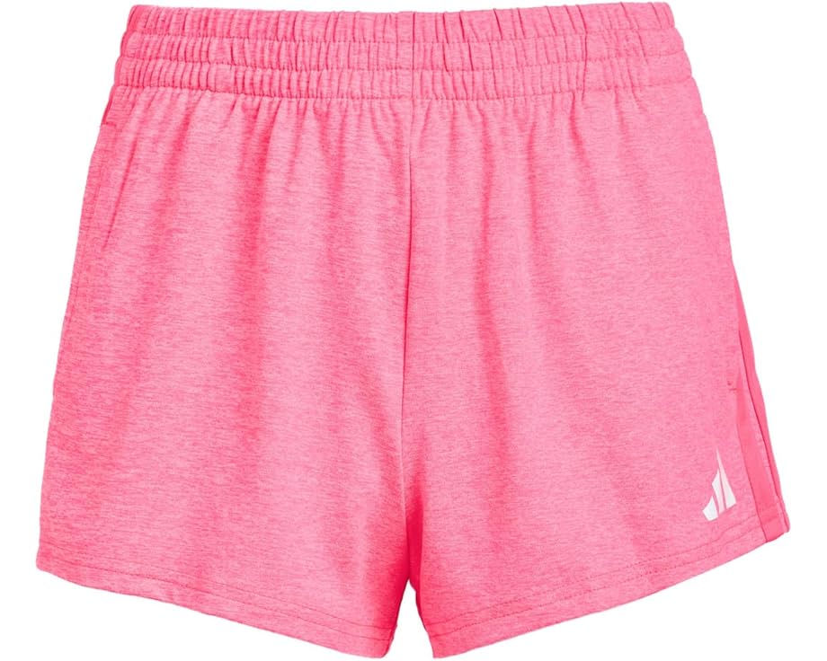 Шорты adidas Kids из меланжевого джерси с карманами и регулируемым поясом