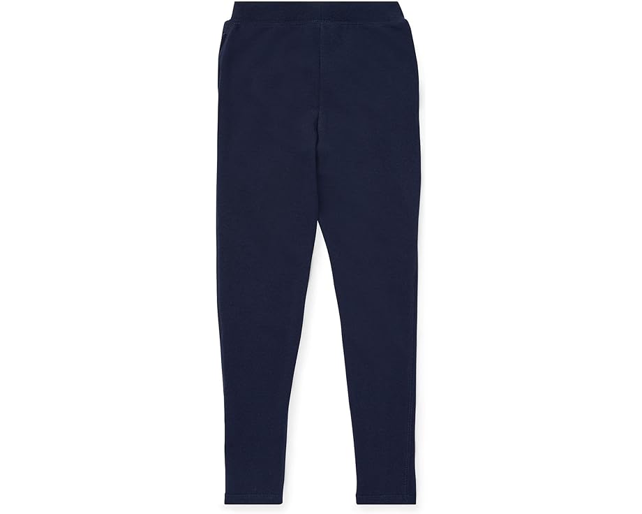 Леггинсы Polo Ralph Lauren Kids из френч терри для старших детей с прорезными карманами