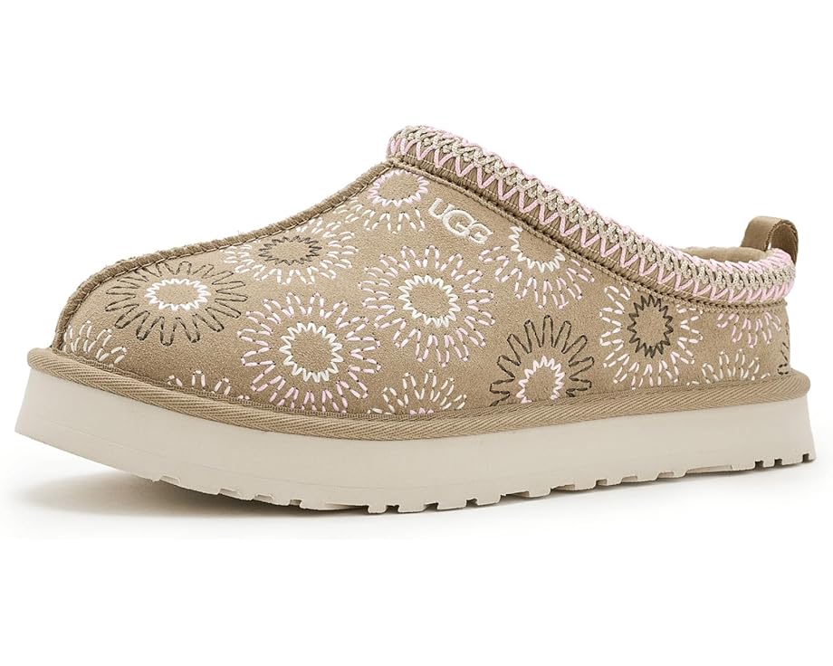 Детские тапочки UGG Kids Tazz Sun Stitch с вышивкой