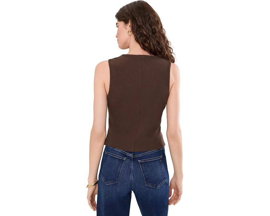 Madewell Knit Vest трикотажный жилет на пуговицах из хлопка