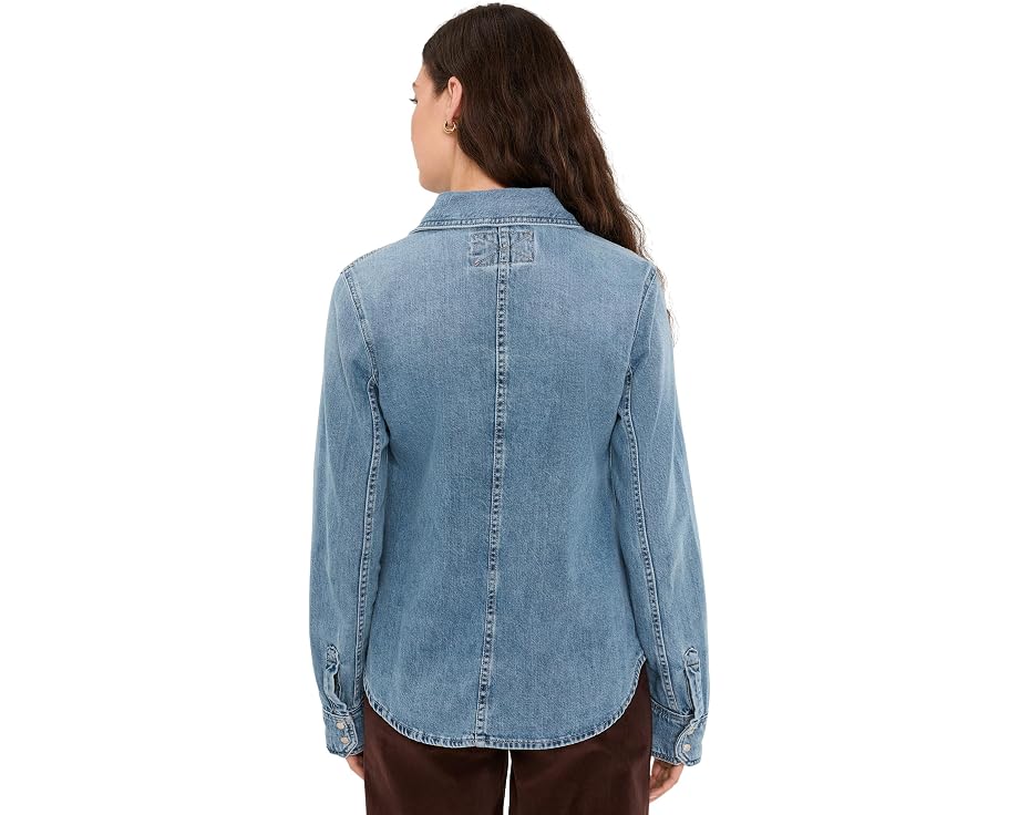 Рубашка Free People Benny Slim Denim женская с кнопками