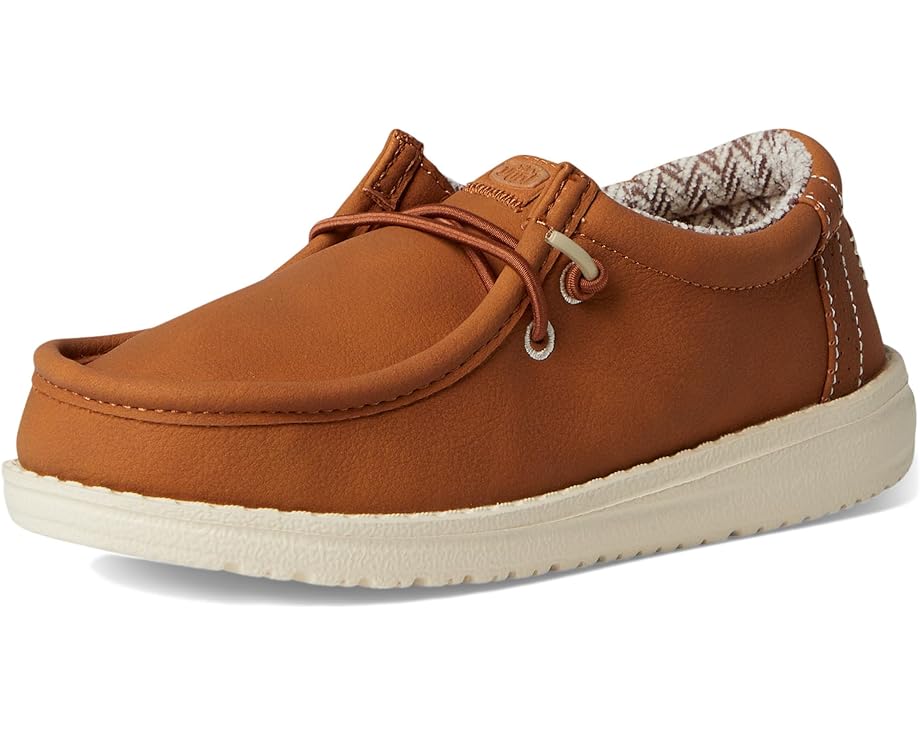 Детские слипоны Hey Dude Wally Classic с дышащим верхом и круглым носком