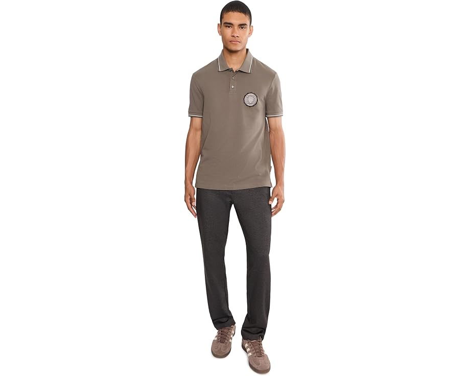 Armani Exchange поло Collegiate Logo с вышивкой