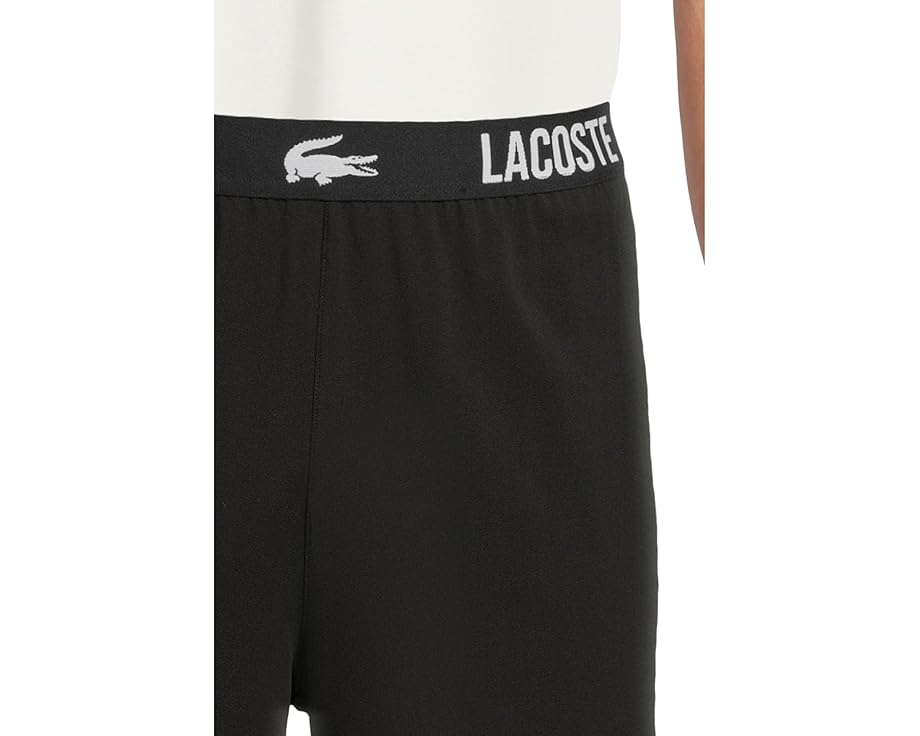 Пижамные шорты Lacoste с принтом на поясной резинке