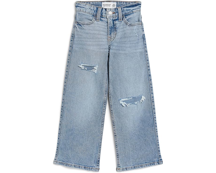 Джинсы abercrombie kids Destroyed High-Rise Wide Leg для подростков