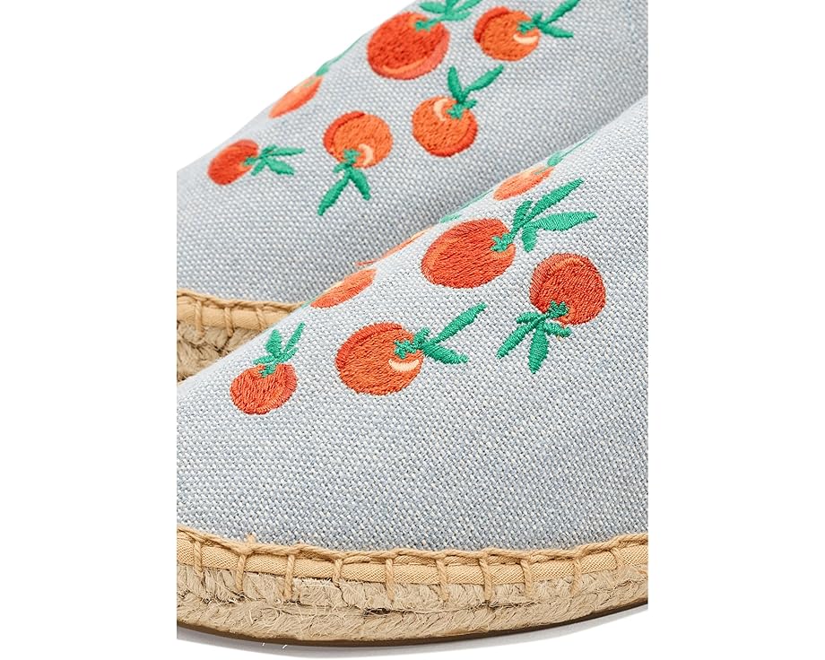 Soludos Oranges Smoking Mule Espadrille с апельсиновым принтом