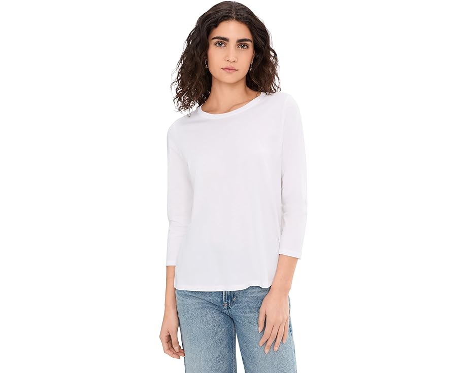 Футболка Eileen Fisher из органического пима хлопка с круглым вырезом