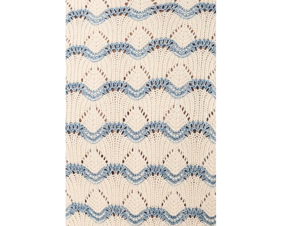 Джемпер Lilla P Short Sleeve Multistitch Pullover Sweater с коротким рукавом
