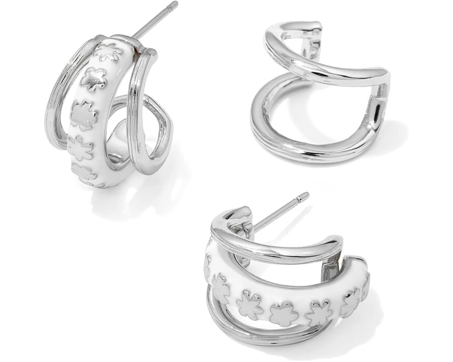 Серьги Kendra Scott Jane Huggie с многоярусным дизайном