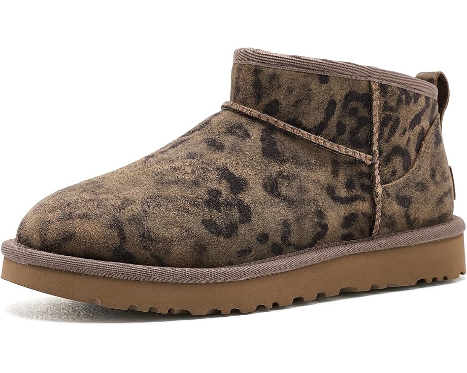 UGG Classic Ultra Mini Spotted сапоги с леопардовым принтом