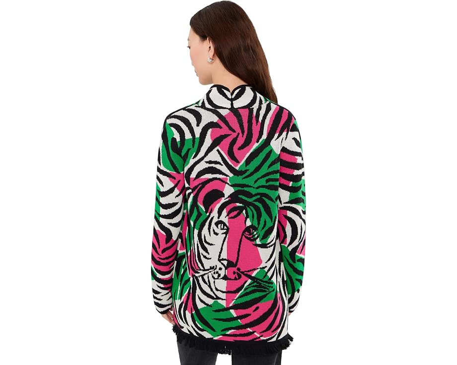 Lilly Pulitzer Кардиган Noble Jacquard из хлопка с открытым передом
