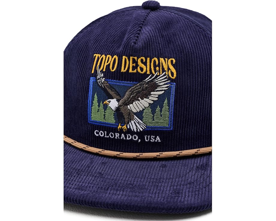 Кепка Topo Designs Corduroy Trucker из вельвета Midnight