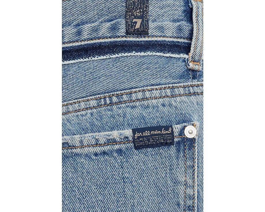 Брюки 7 For All Mankind Stovepipe Straight Ankle с завышенной талией
