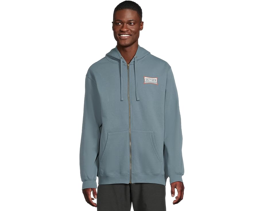 Толстовка Essential Zip Fleece Salty Crew с капюшоном и принтом