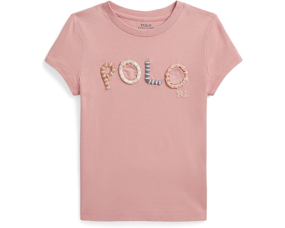 Футболка с логотипом в горошек от Polo Ralph Lauren для малышей