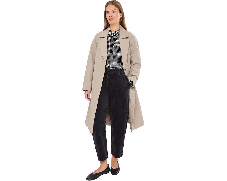Брюки Eileen Fisher Petite Organic Cotton Stretch Corduroy Ankle Arch черные